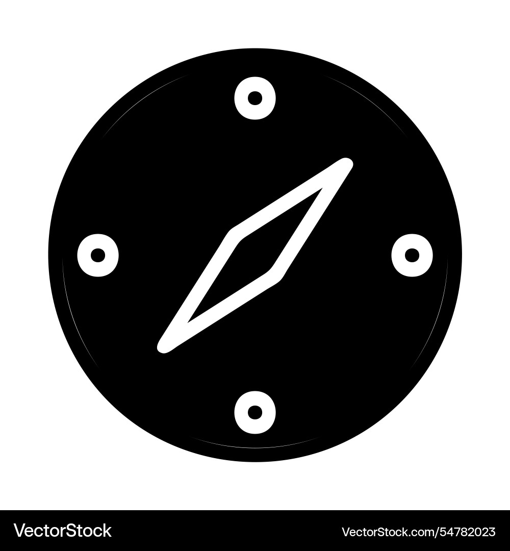 Compass icon concept of navigation direction vector image