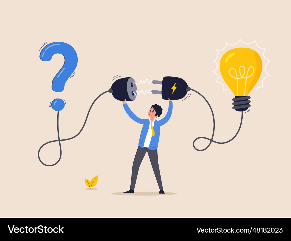 Creativity idea concept solution solving problem Creativity idea concept solution solving problem vector image