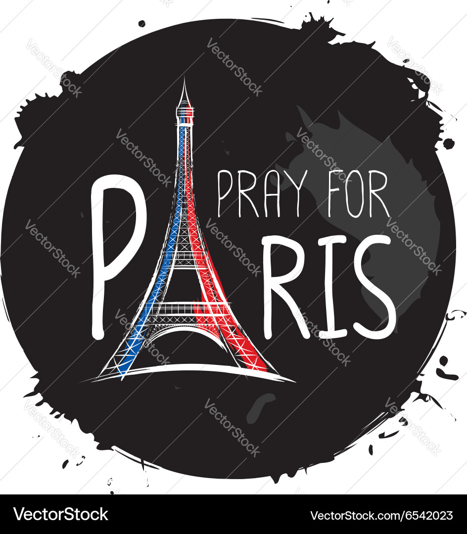 Eiffel Tower Sketch vector image