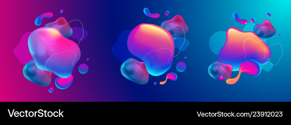 Fluid design graphic elements dynamic background Fluid design graphic elements dynamic background vector image