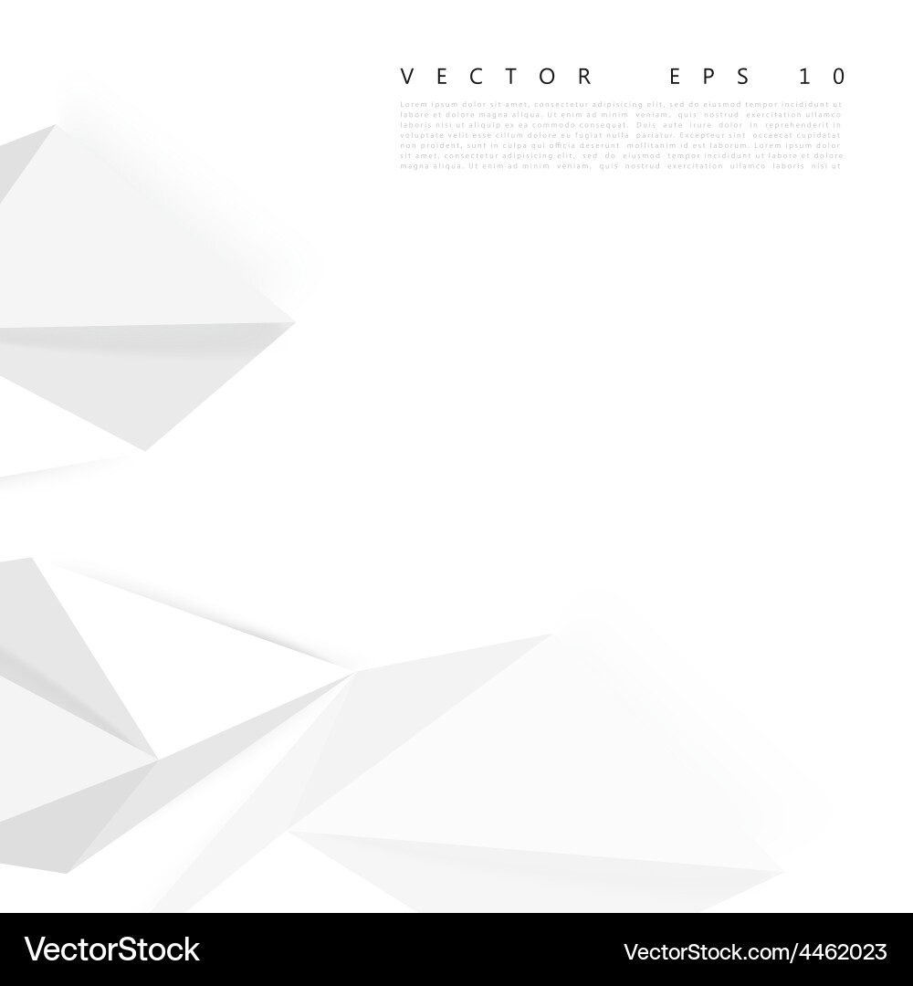 Geometric Triangle Background Vector Image