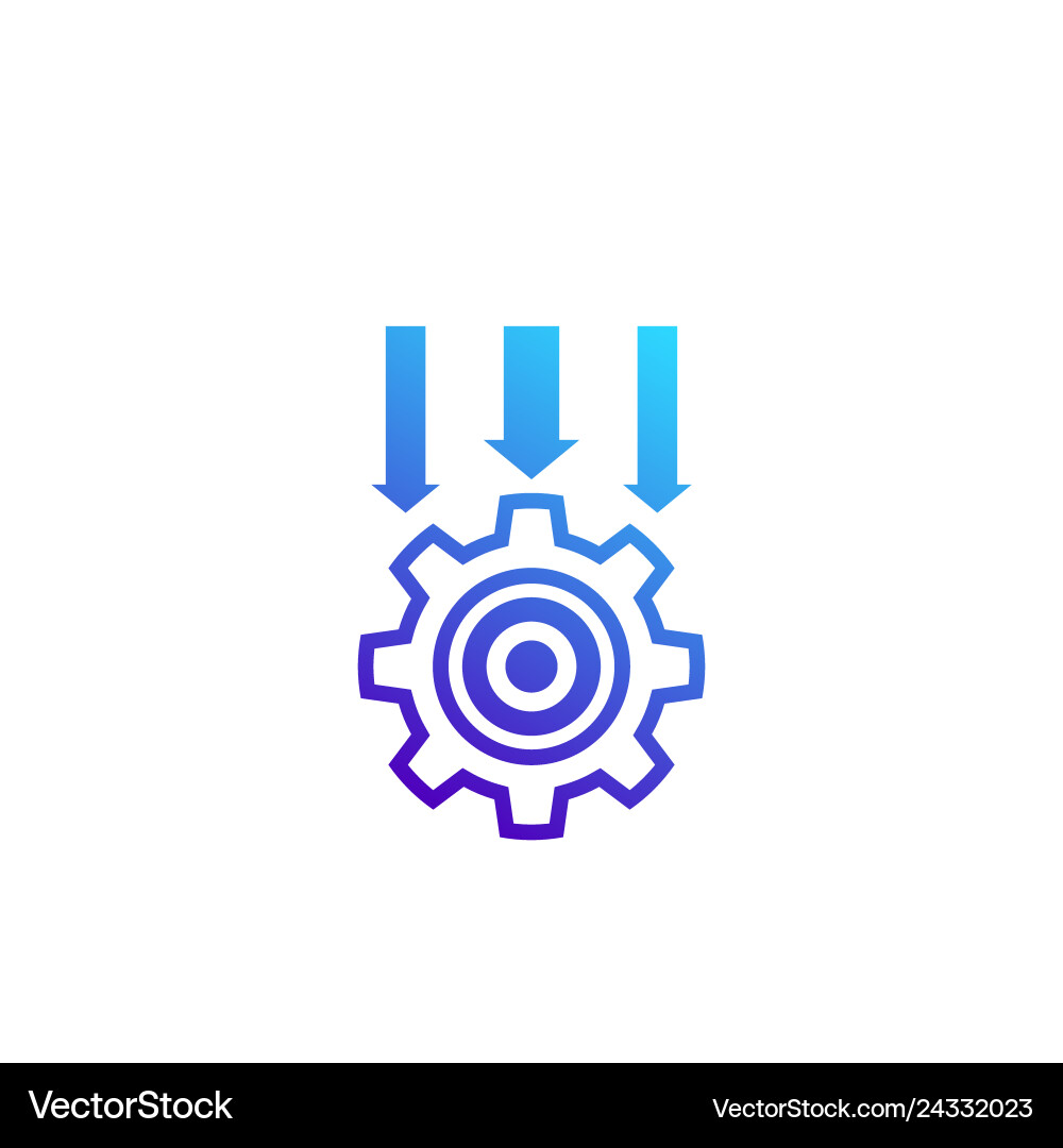 Integration system icon on white Integration system icon on white vector image