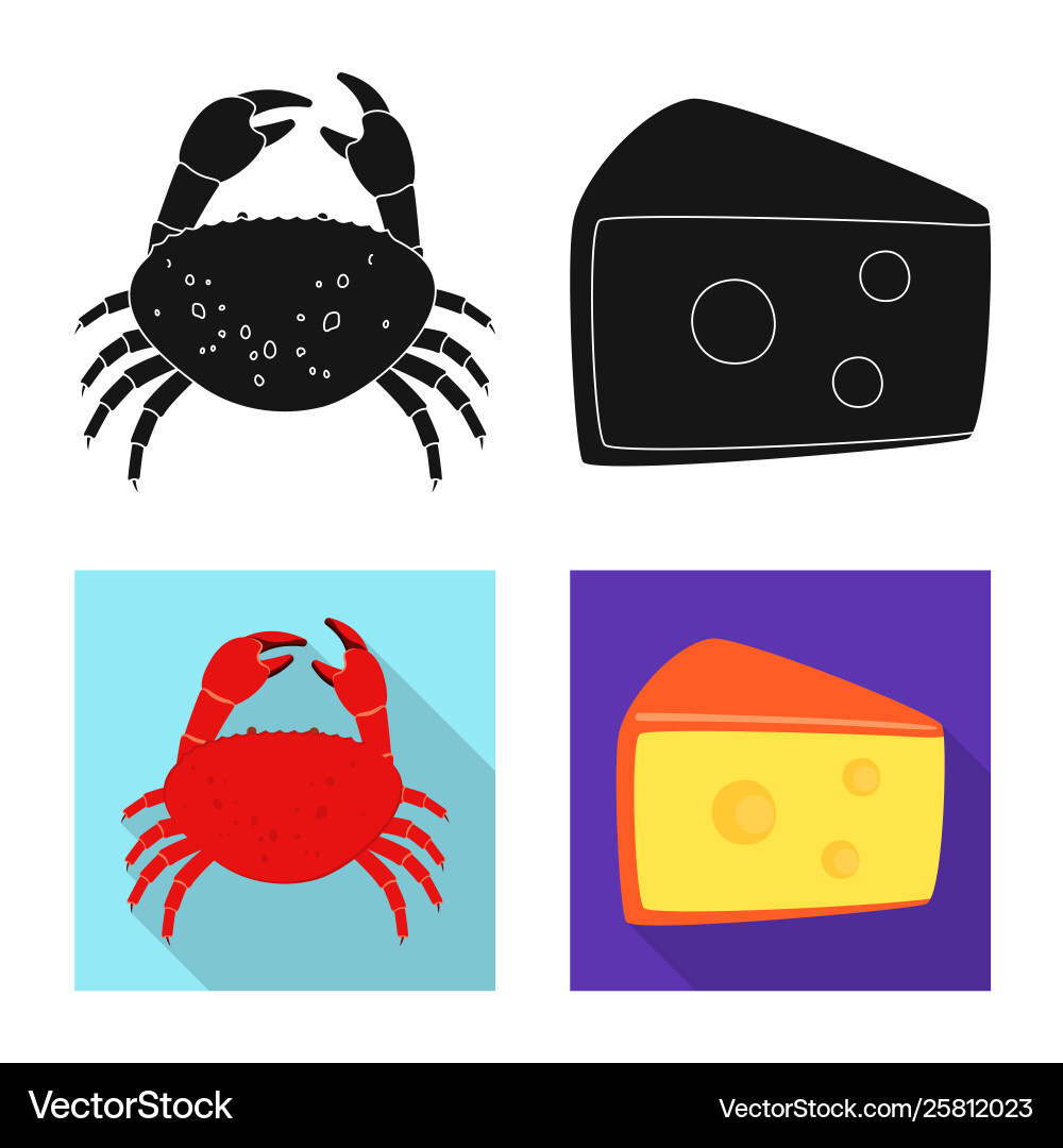 Isolated object taste and product symbol set Vector Image