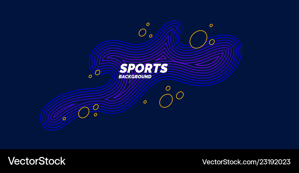 Organic forms with dynamic waves and lines vector image