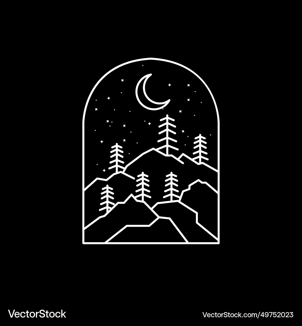 Pine tree logo design icon Royalty Free Vector Image