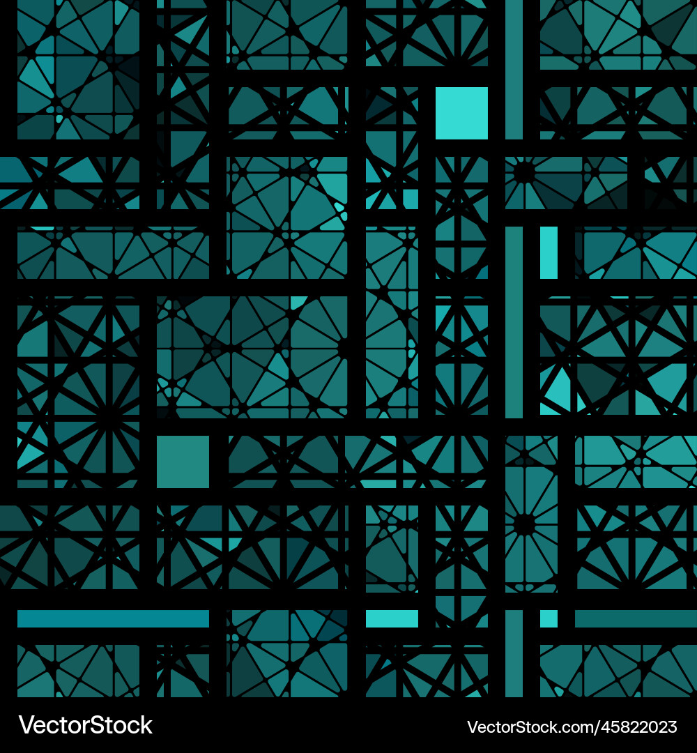 Seamless mosaic art pattern background Seamless mosaic art pattern background vector image