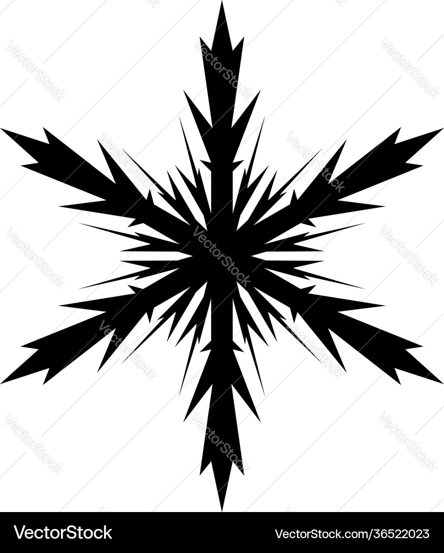 Snowflake icon Snowflake icon vector image