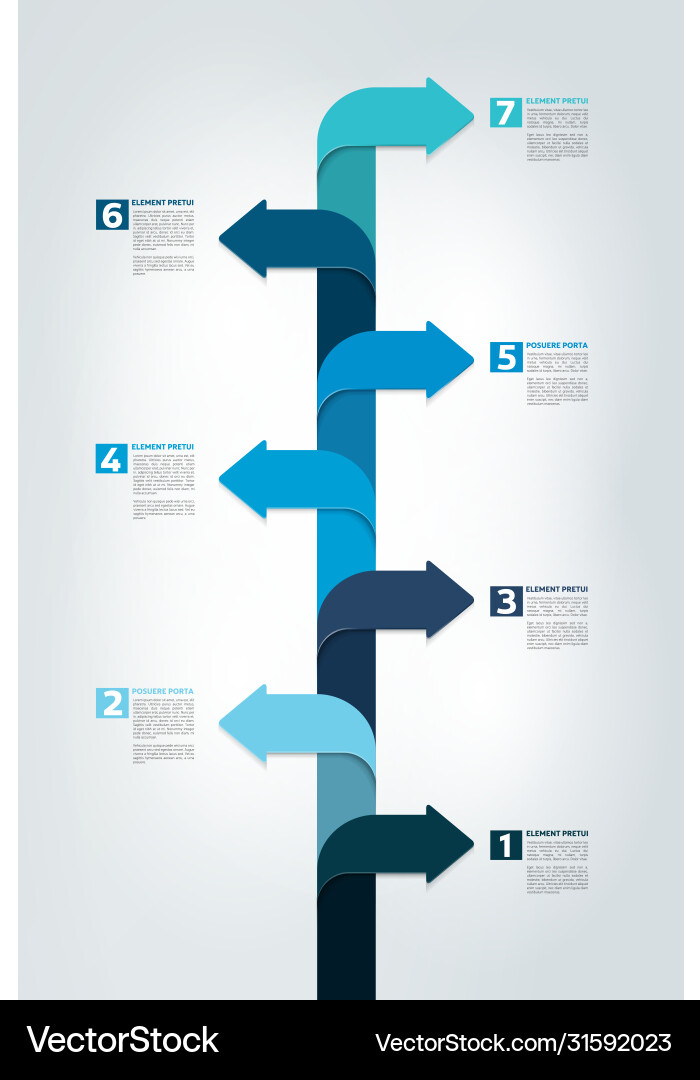 Timeline vertical report template chart scheme Timeline vertical report template chart scheme vector image