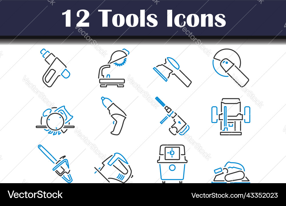 Tools icon set Tools icon set Vector Image