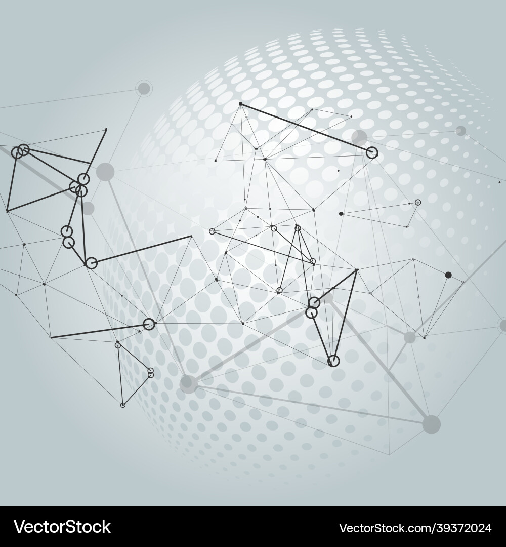 Abstract connect on gradient background business Abstract connect on gradient background business vector image
