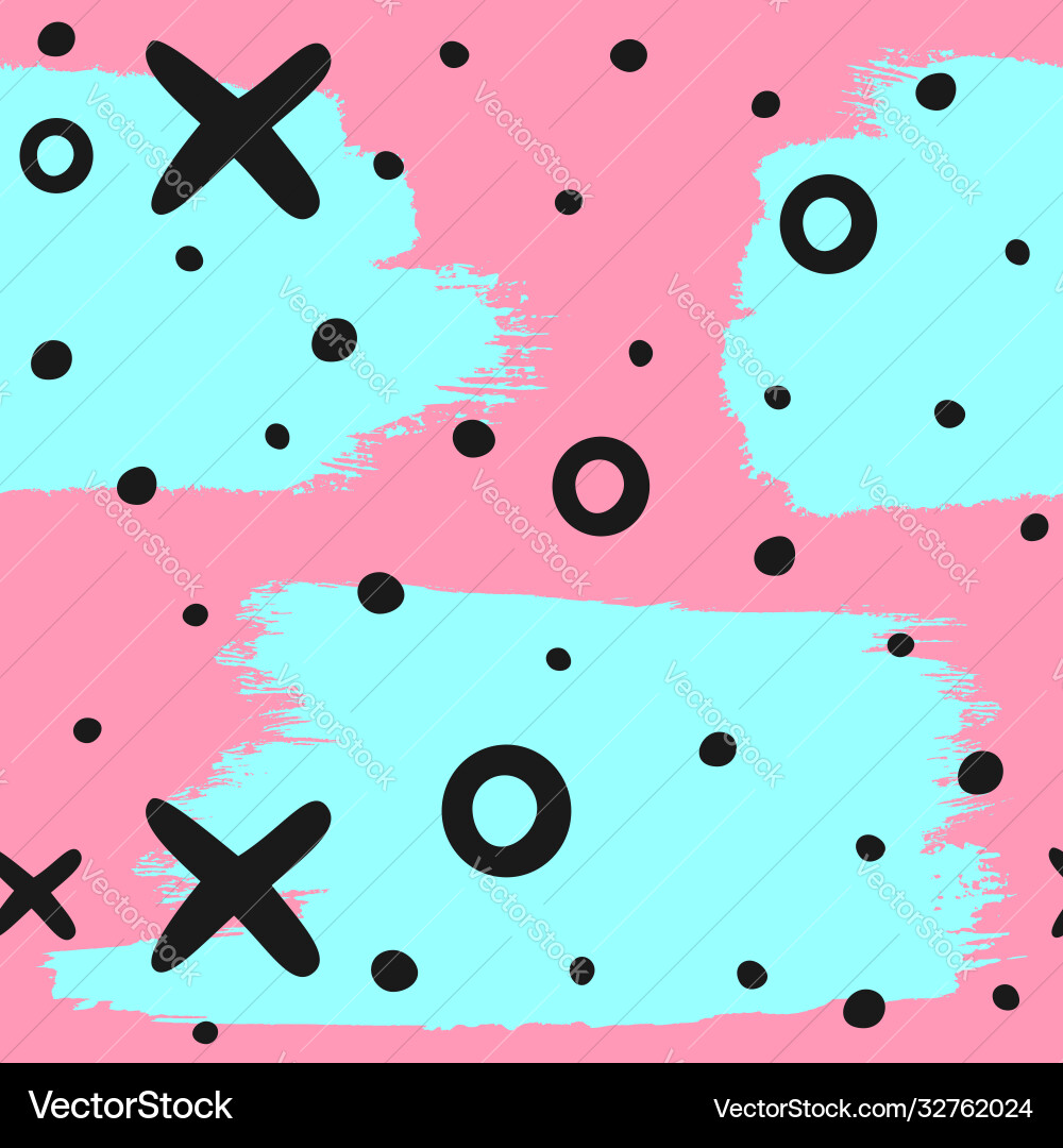 Abstract seamless pattern with brush strokes Vector Image