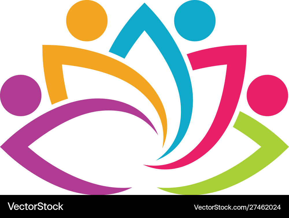 Community Connection Icons Vector Image