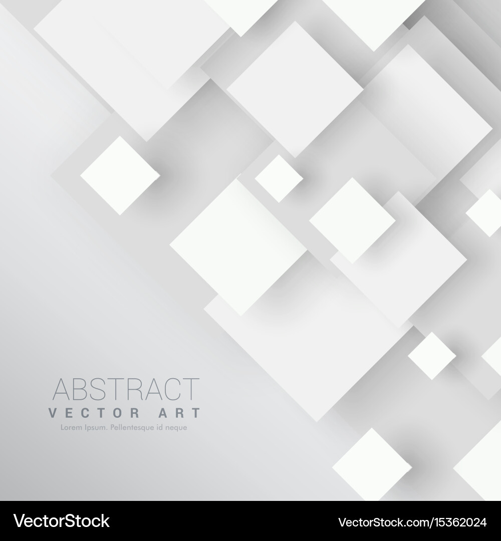 Elegant minimal square shapes background vector image