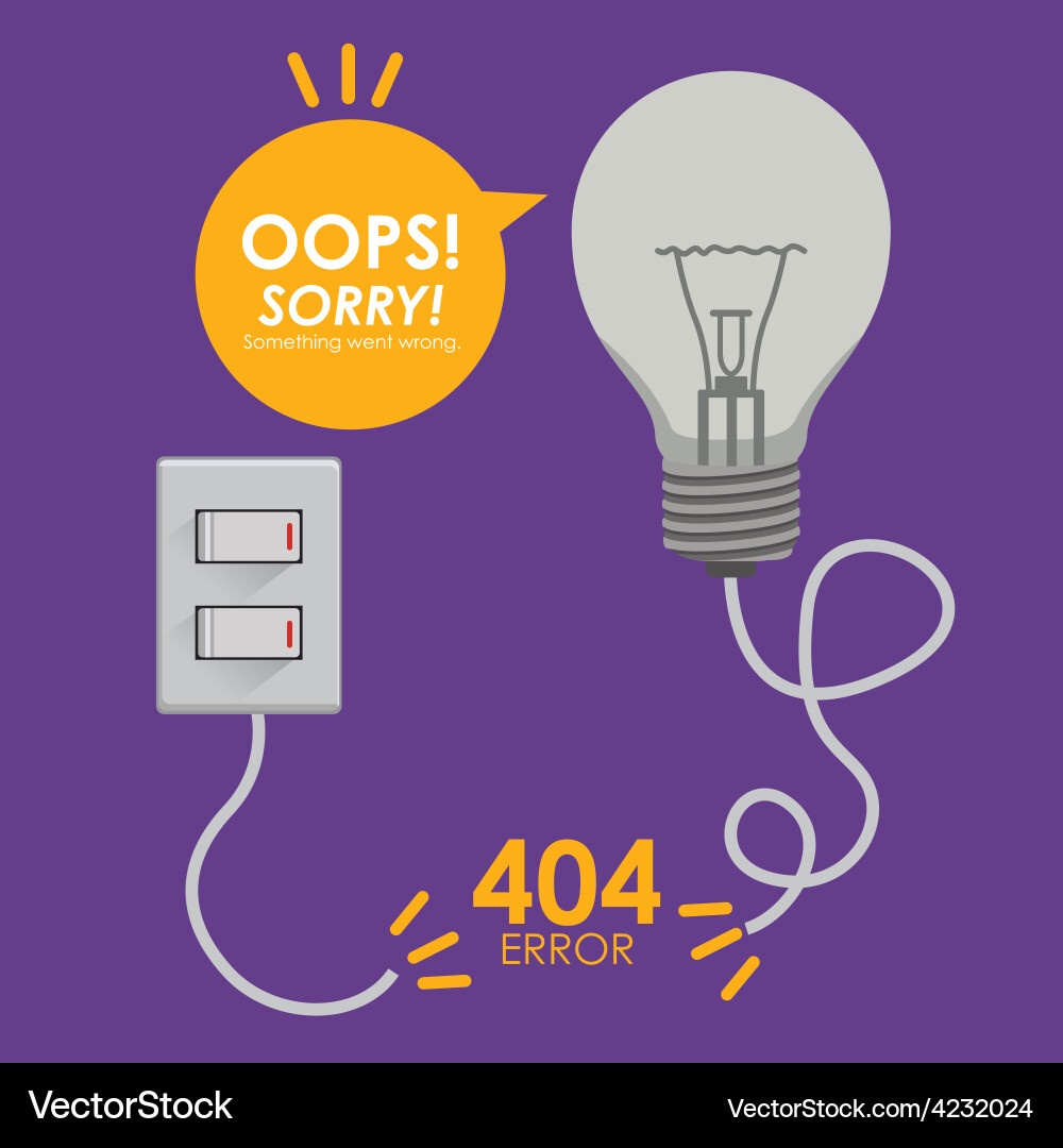 Error design Vector Image