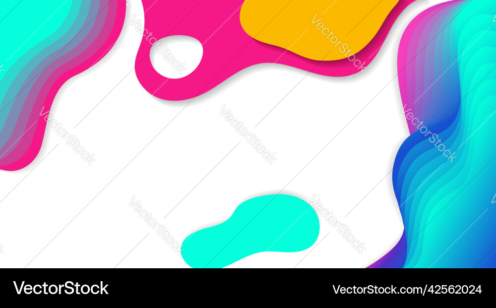 Fun color papercut background simple design Fun color papercut background simple design Vector Image