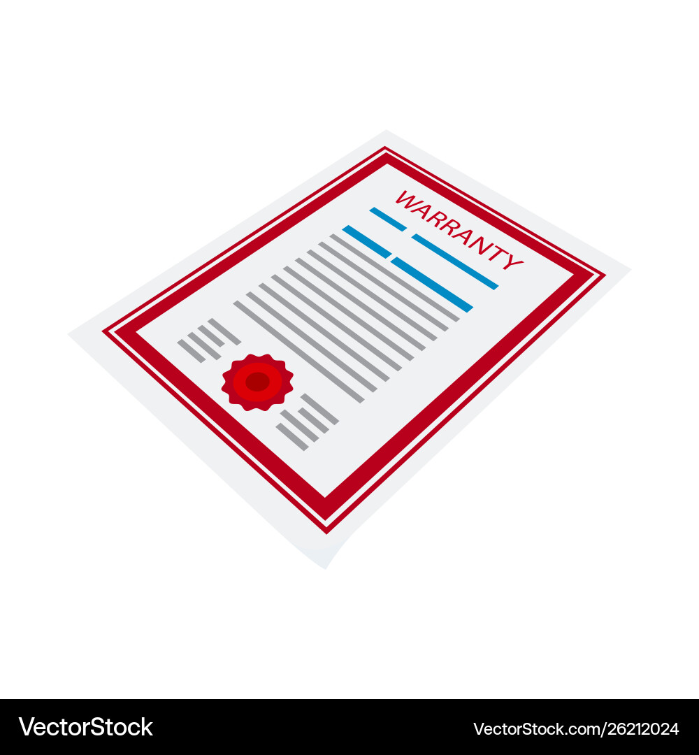 Isolated object blank and template symbol vector image