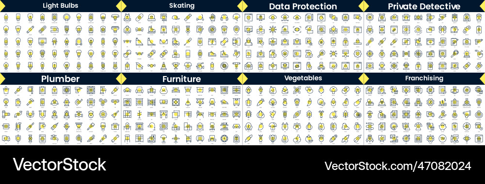 Linear style icons pack in this bundle include Linear style icons pack in this bundle include vector image