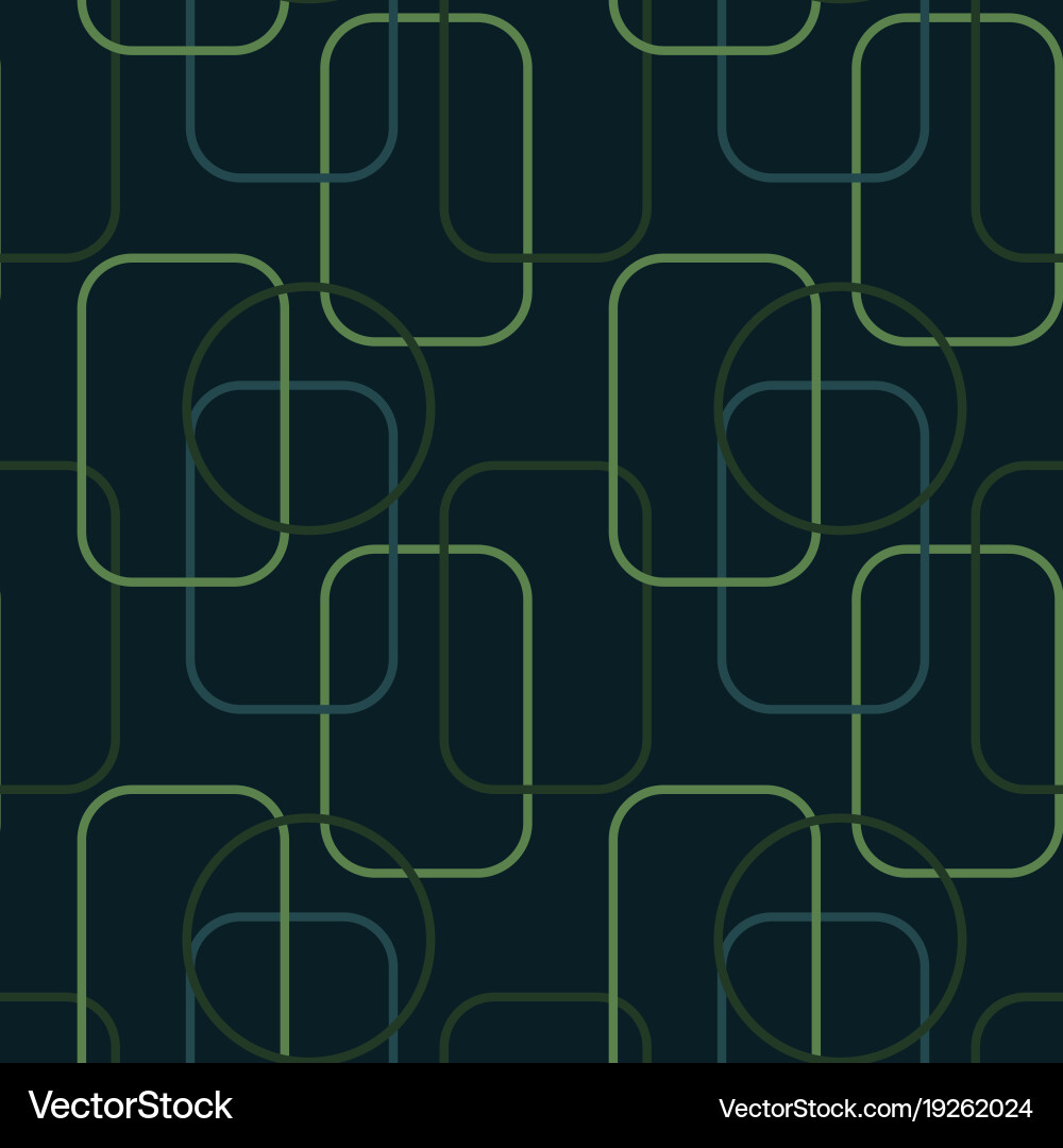 Lines geometric shapes seamless pattern Vector Image