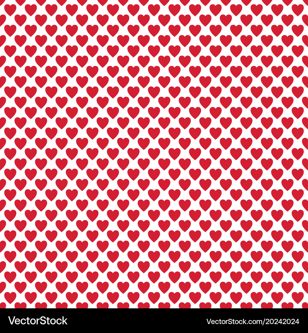 Repeating heart background pattern - valentines vector image