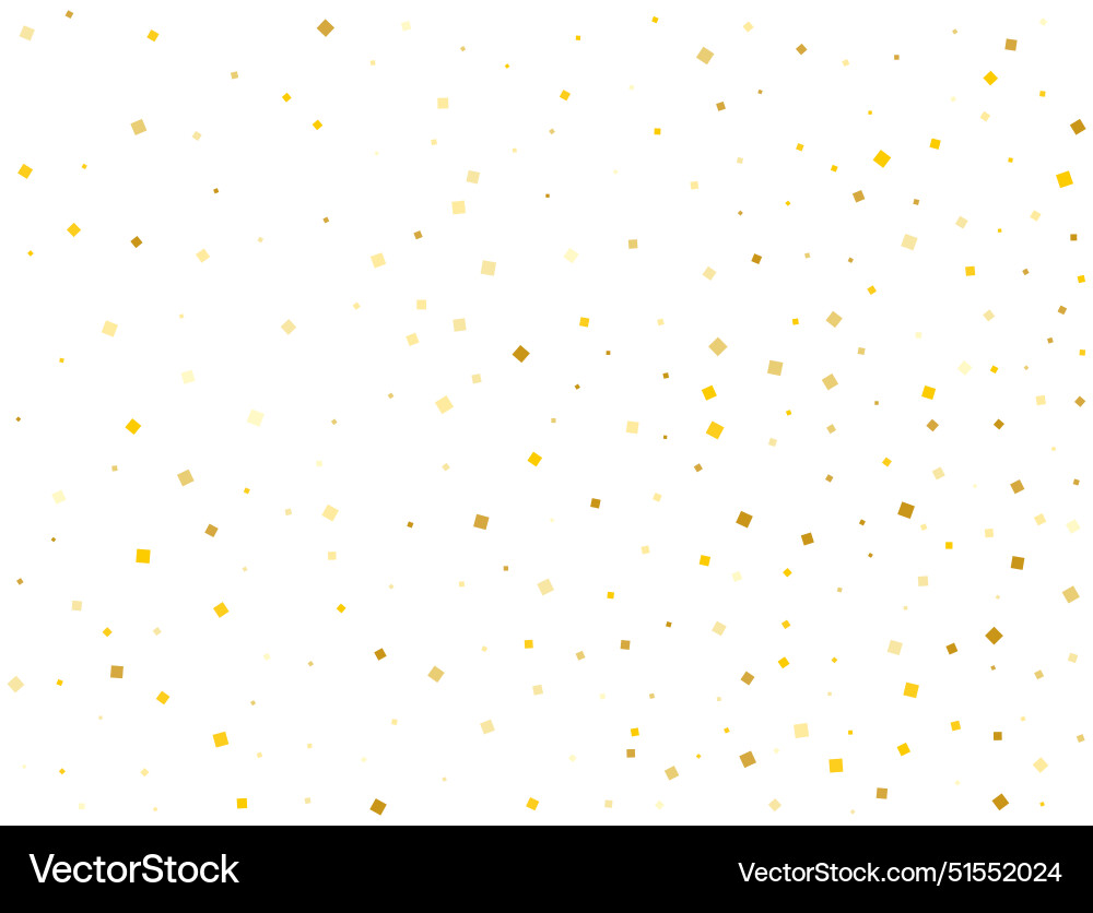 Salz der goldenen quadratischen Konfetti Salz der goldenen quadratischen Konfetti vektorbild