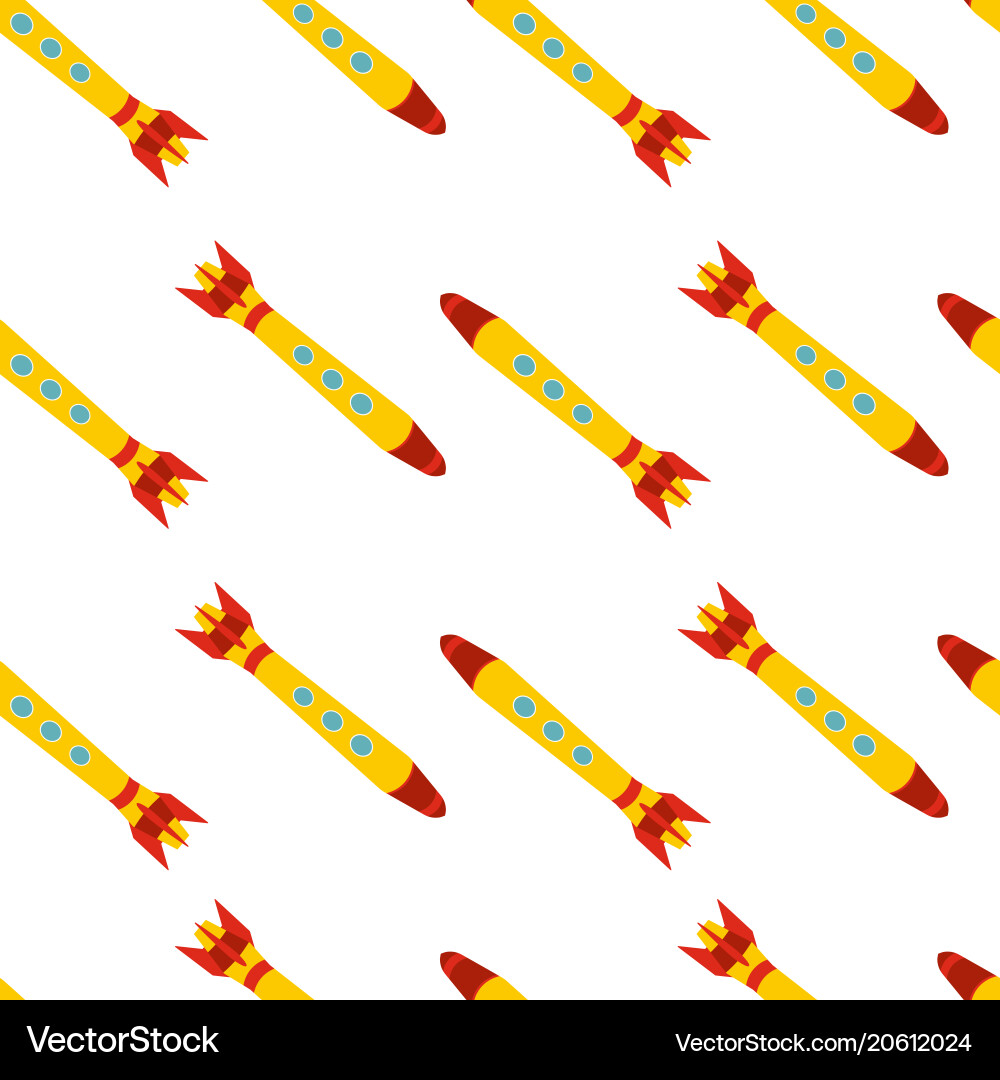 Seamless pattern with space rocket Seamless pattern with space rocket vector image