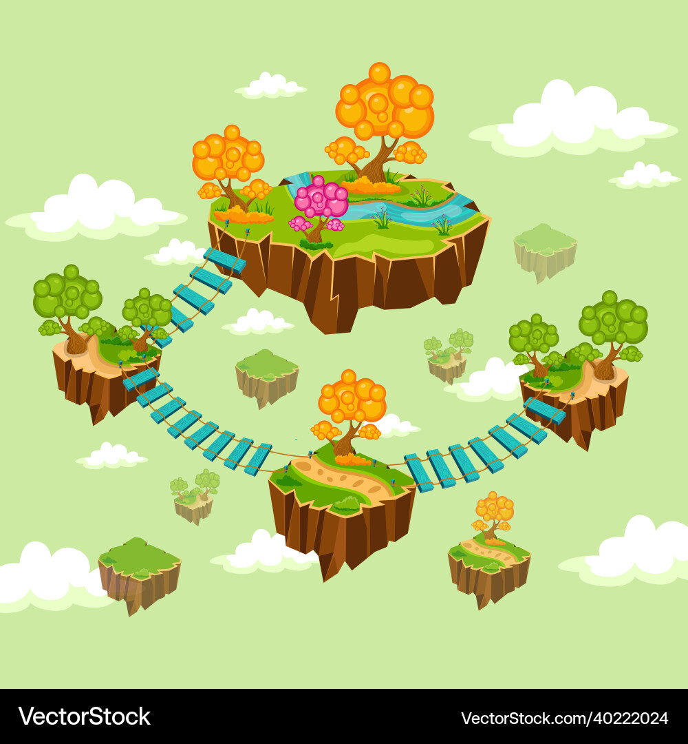 Stage game level map design for arcade computer Stage game level map design for arcade computer Vector Image