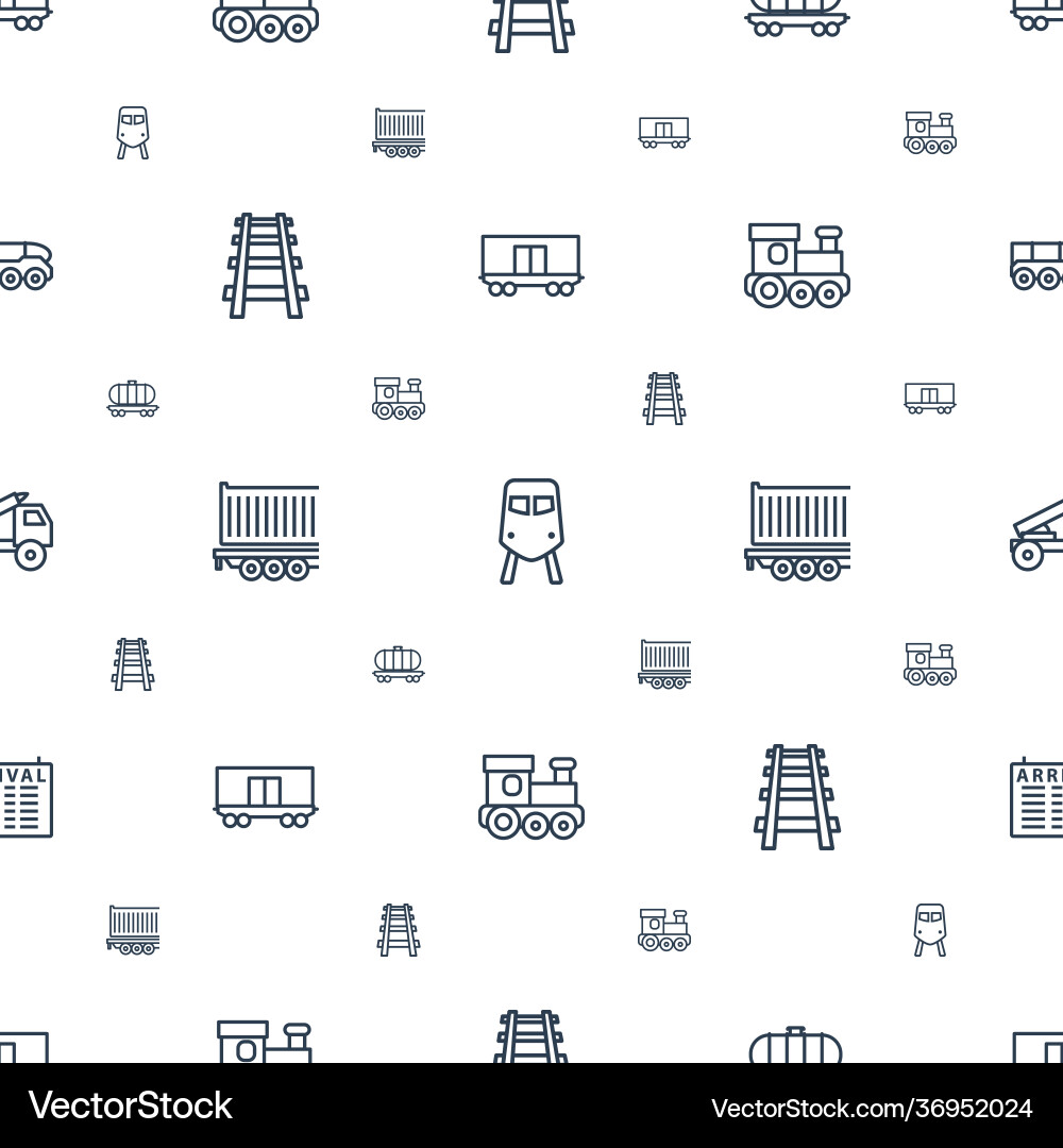 Train icons pattern seamless white background vector image