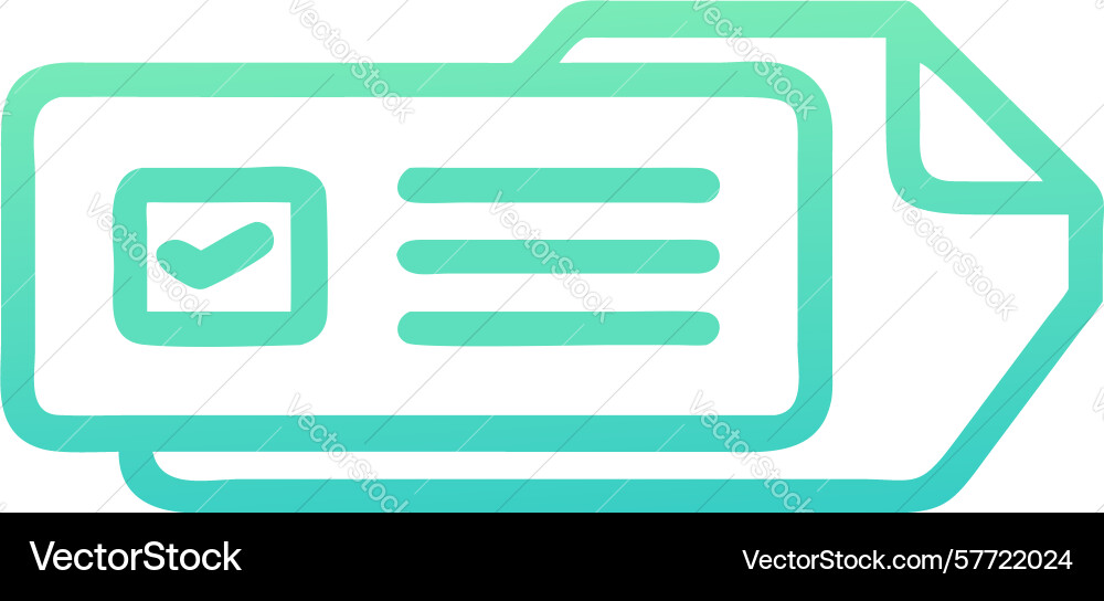 Verified document with checkmark icon design vector image