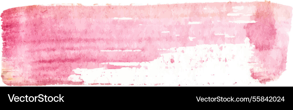 Watercolor painted brush stroke hand drawn design Watercolor painted brush stroke hand drawn design vector image
