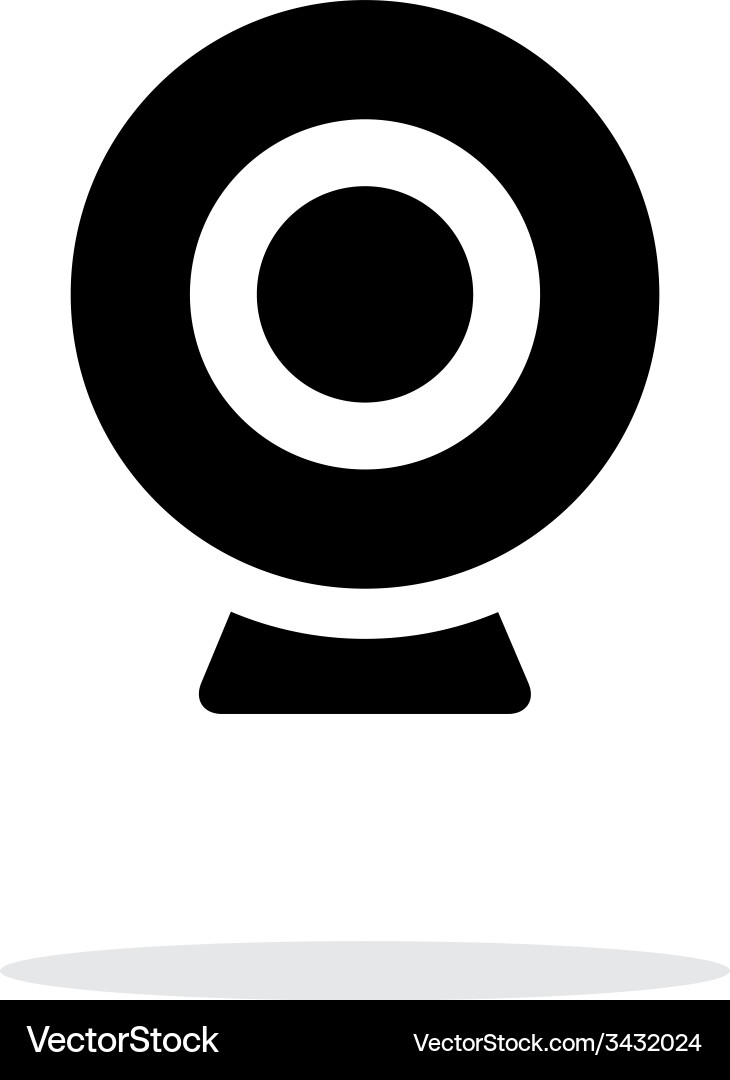 Web camera simple icon on white background Vector Image