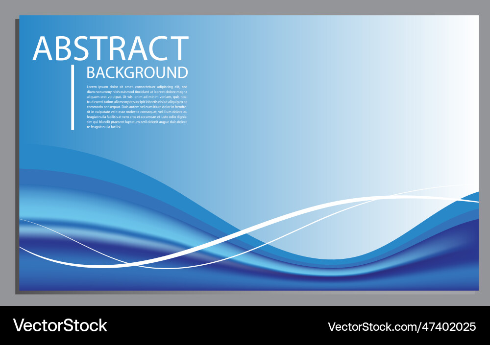 Abstract background smooth blue gradient mesh Vector Image