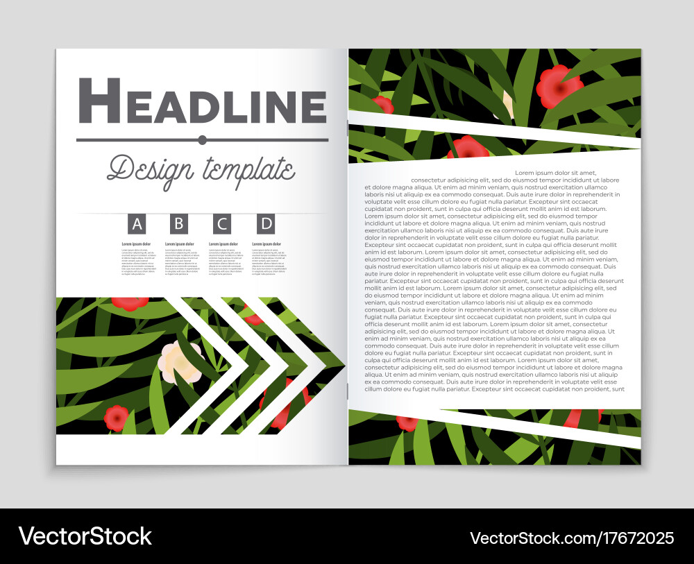 Abstract layout background set for art vector image