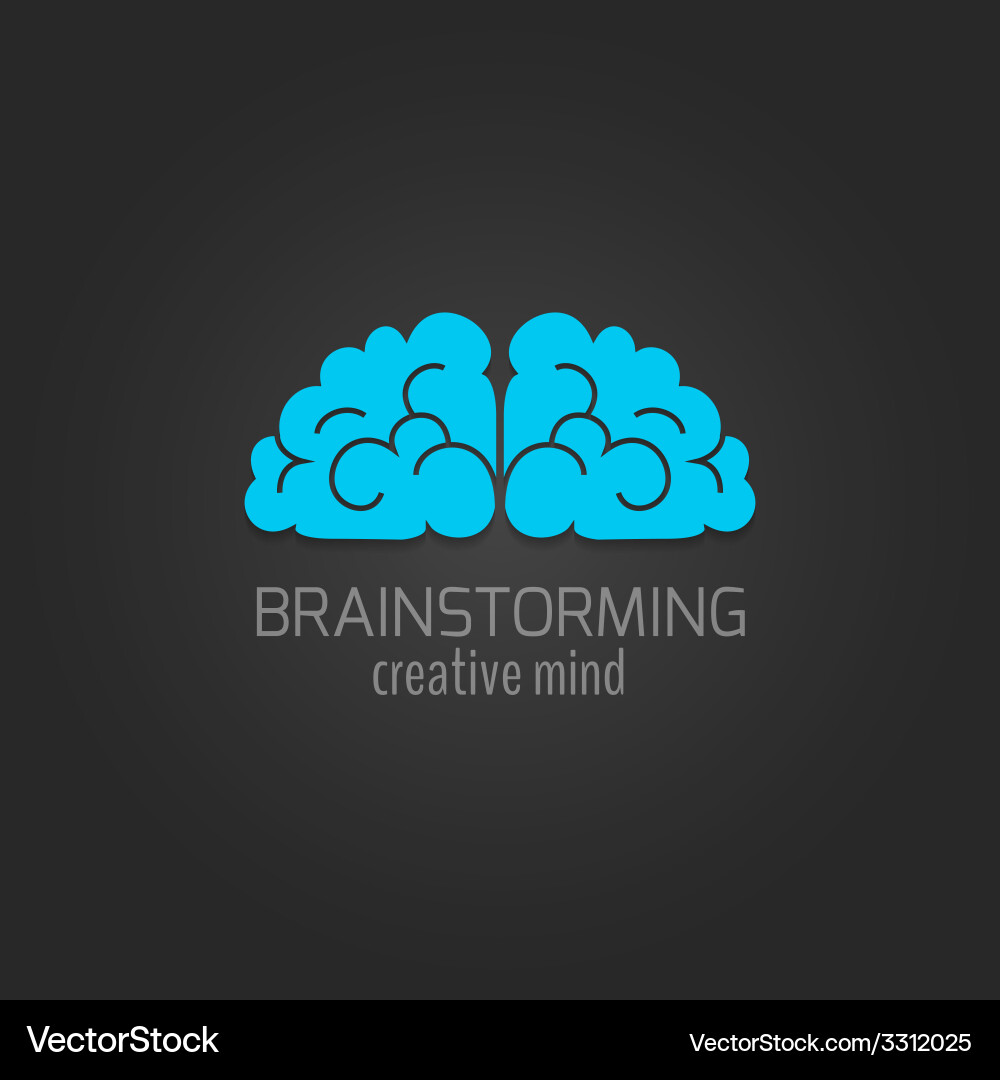 Brain Icon - Creative Thinking Royalty Free Vector Image