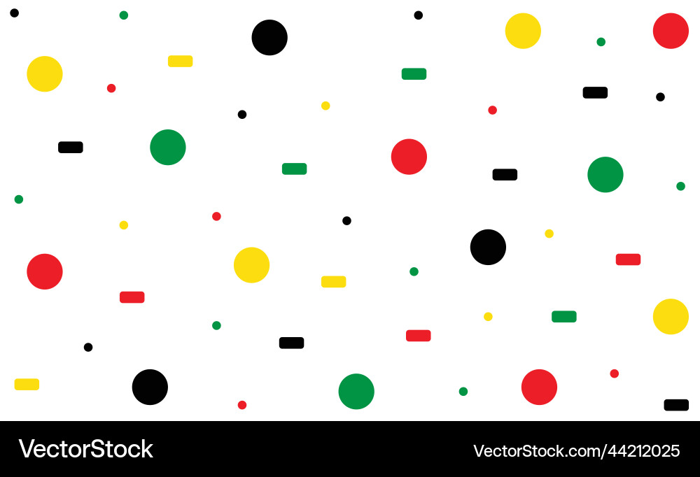 Circles and squares four color Circles and squares four color vector image