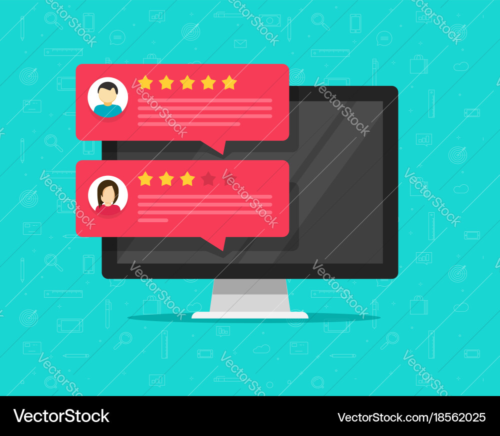 Customer Reviews & Feedback vector image