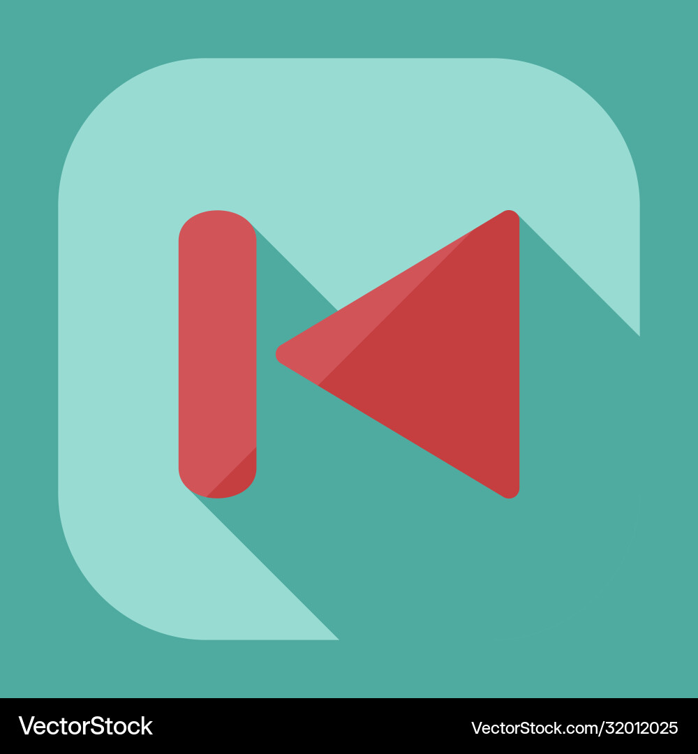Flat modern design with shadow icon player Flat modern design with shadow icon player vector image