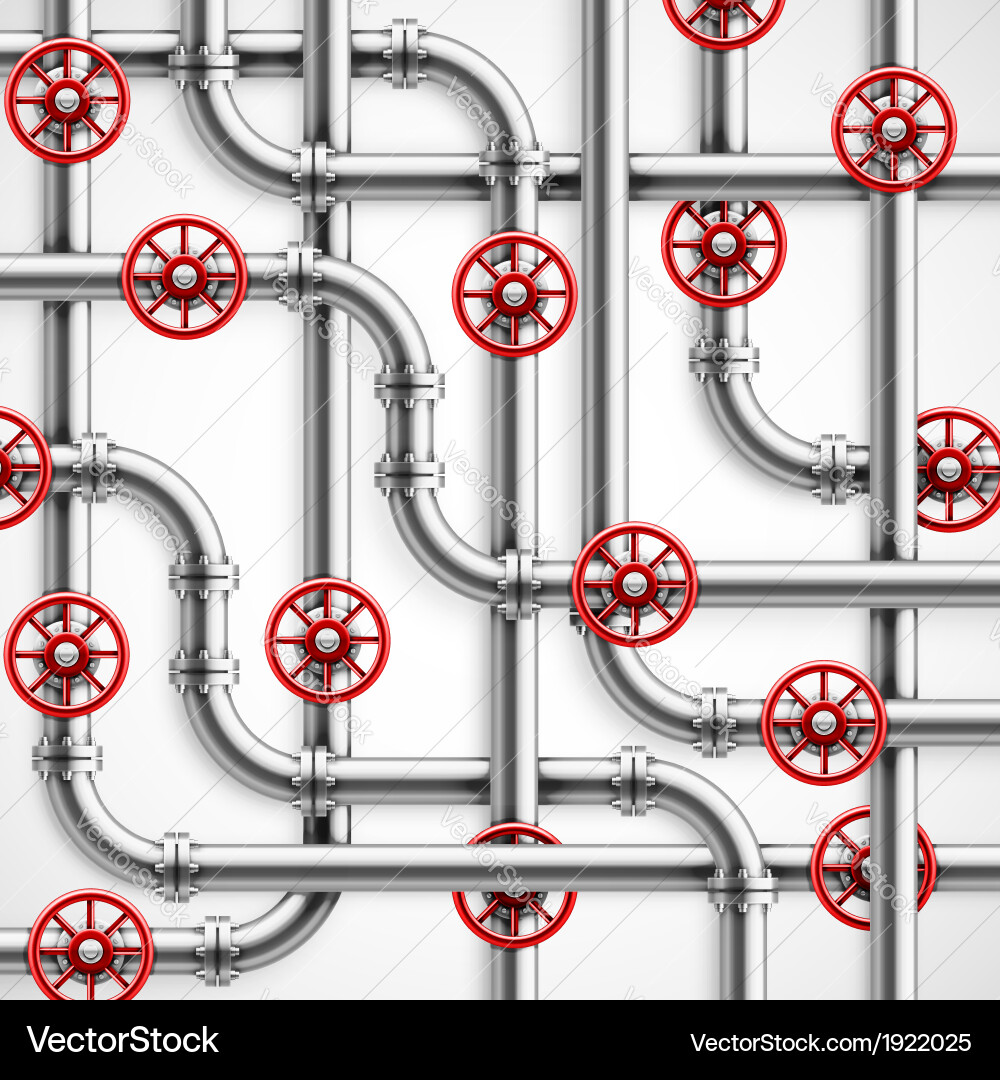 Industrial Pipe System Royalty Free Vector Image