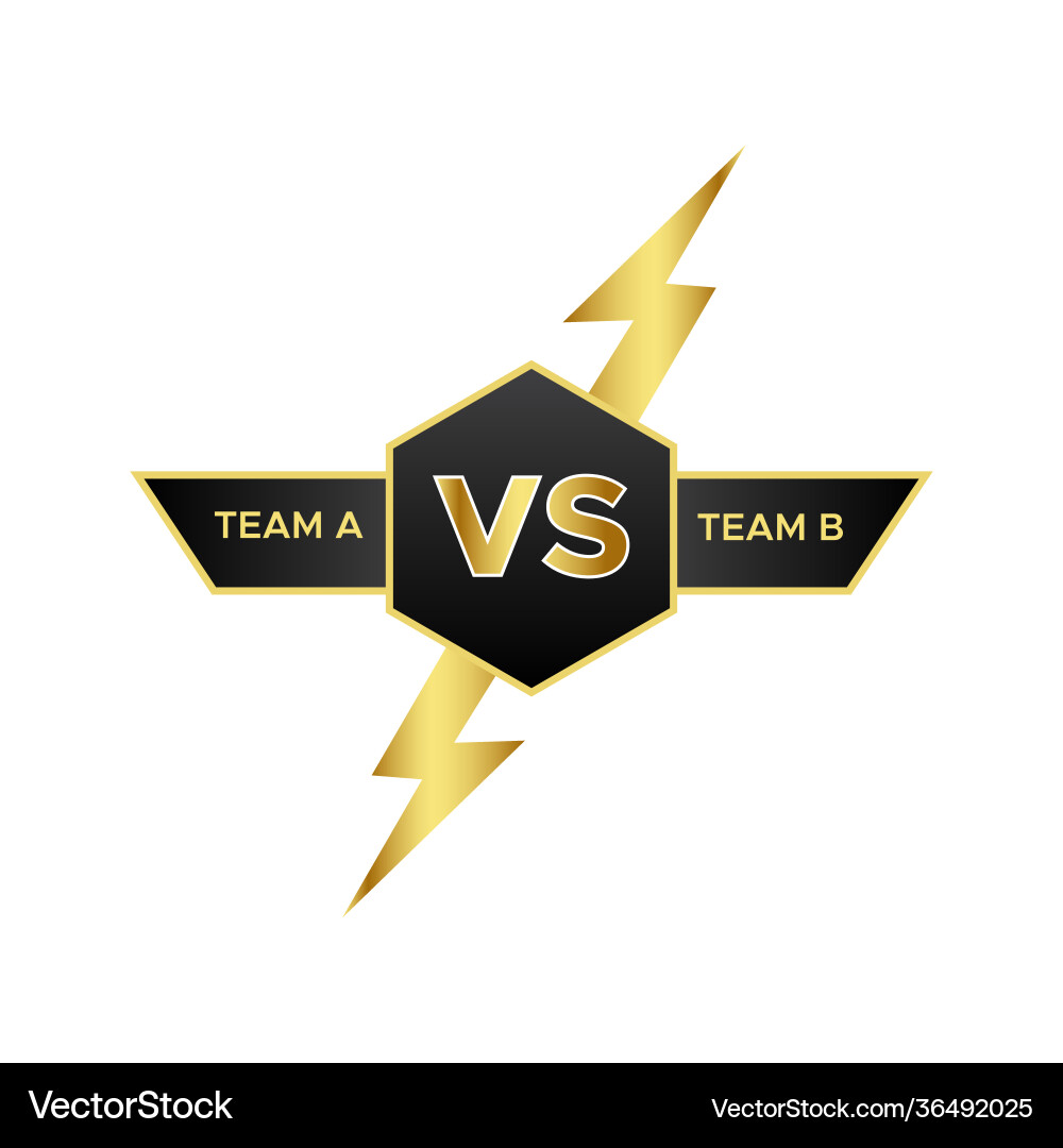 Lightning vs element vector image