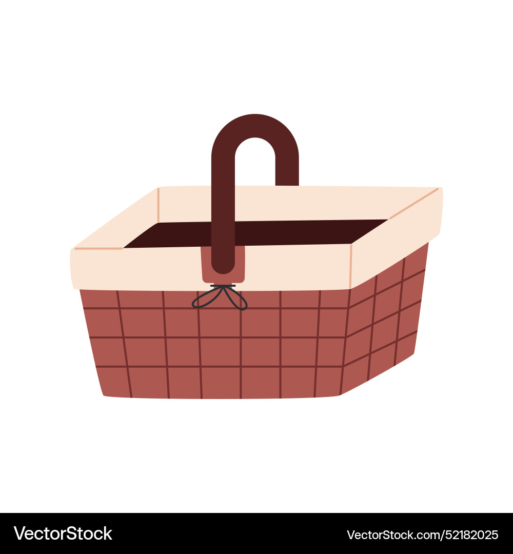 Picnic basket Royalty Free Vector Image - VectorStock