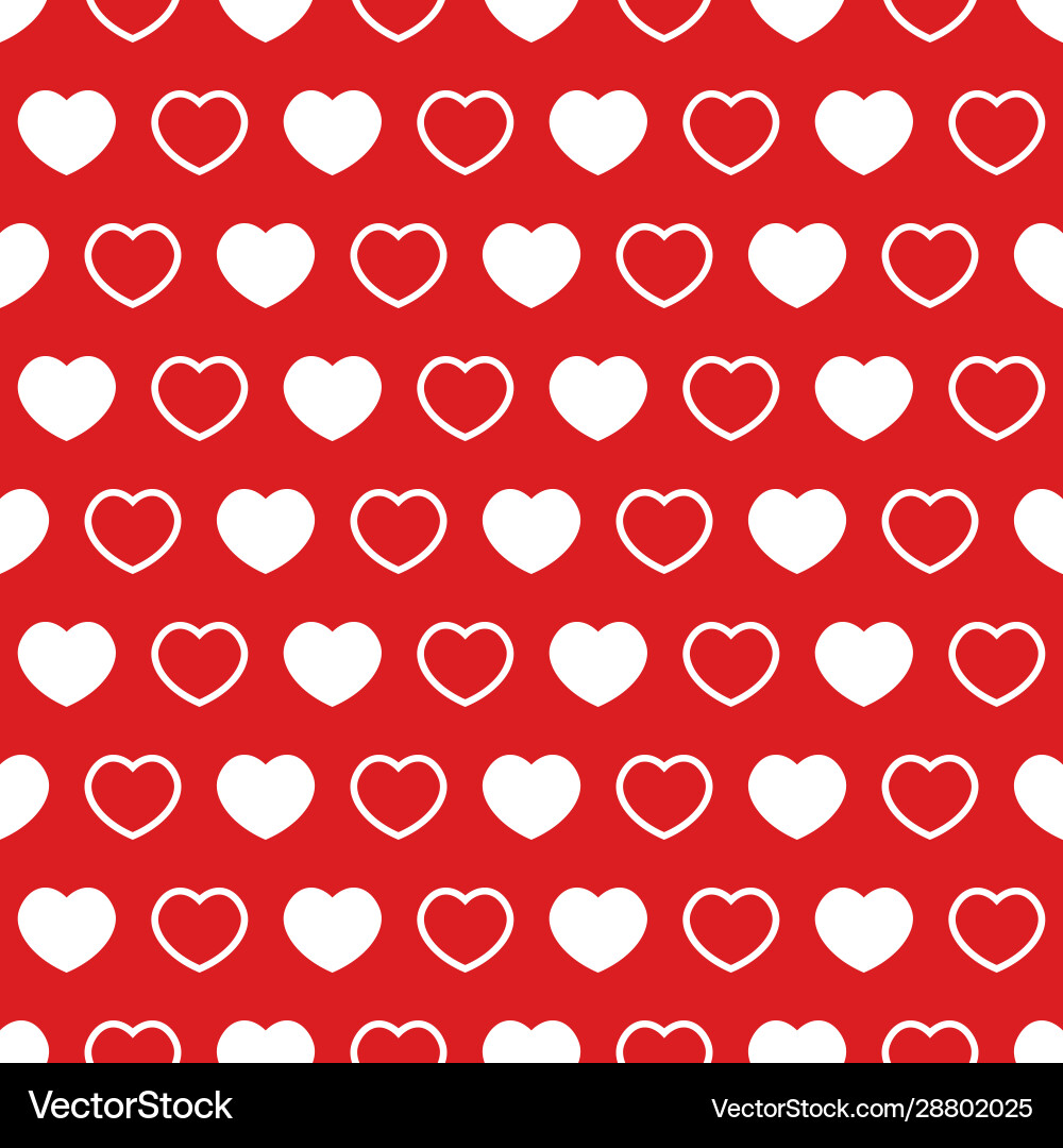 Seamless pattern background with hearts Seamless pattern background with hearts vector image