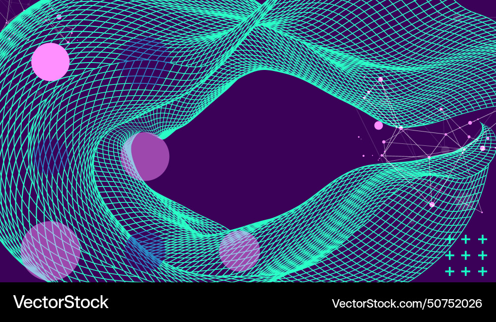 Abstract wave is made in a frame style template Abstract wave is made in a frame style template vector image
