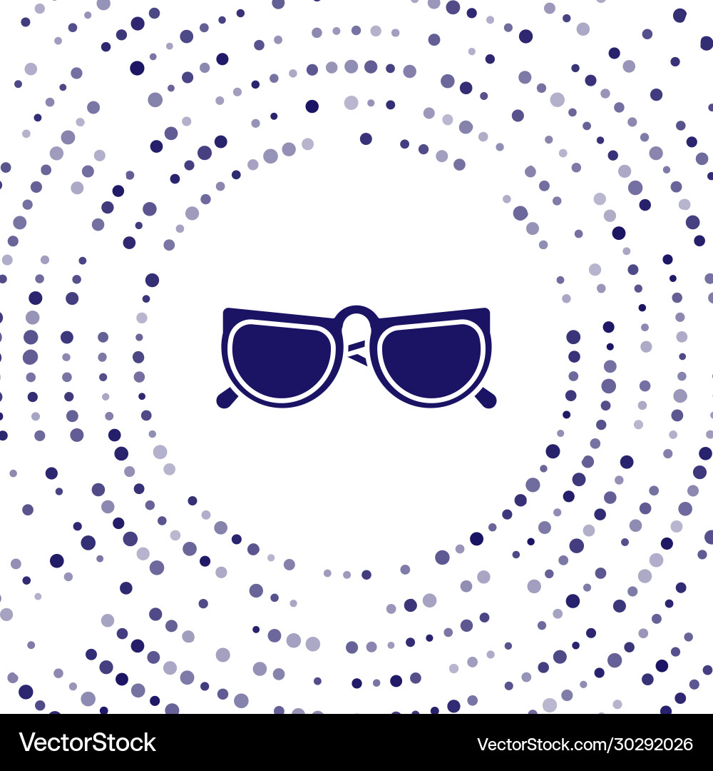 Blue glasses icon isolated on white background Blue glasses icon isolated on white background vector image