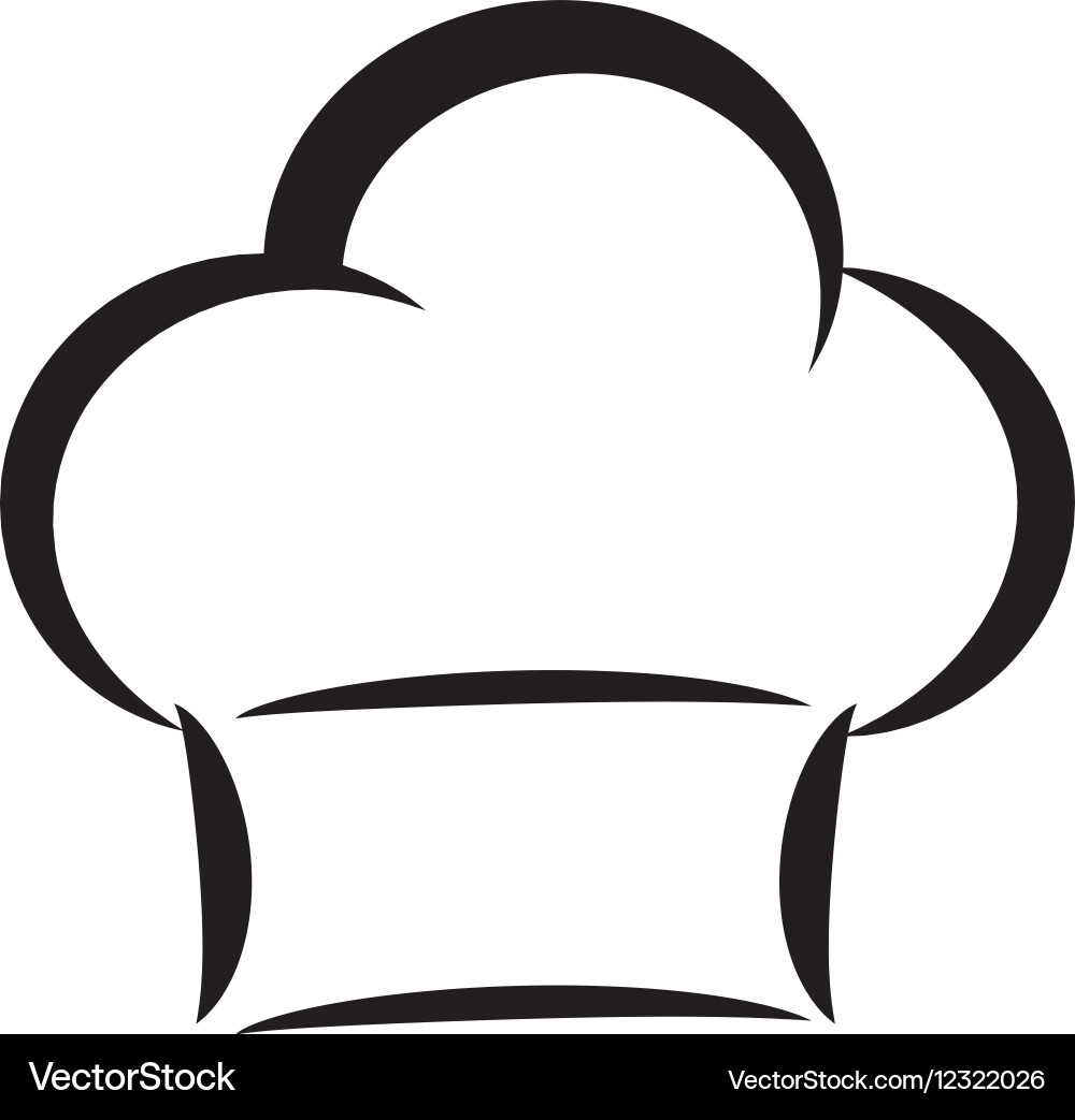Chef hat silhouette Vector Image