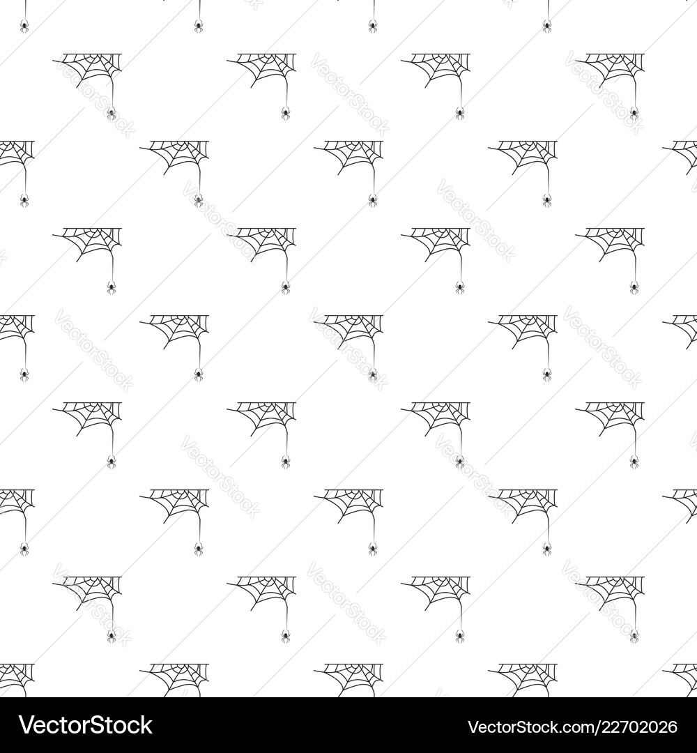 Cross spider web pattern seamless Cross spider web pattern seamless vector image