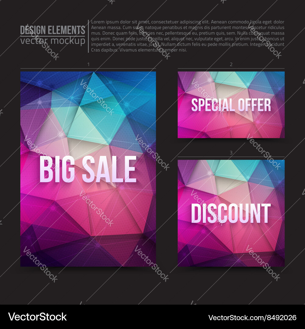 Design elements vector image