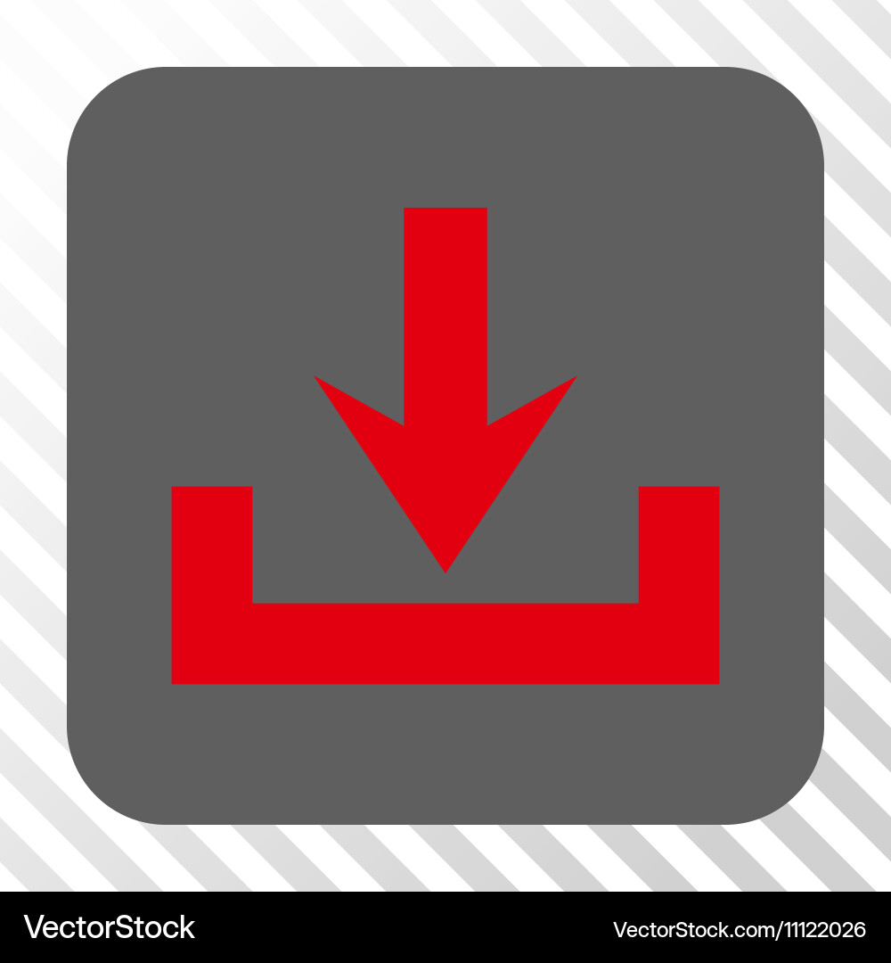 Downloads rounded square button vector image