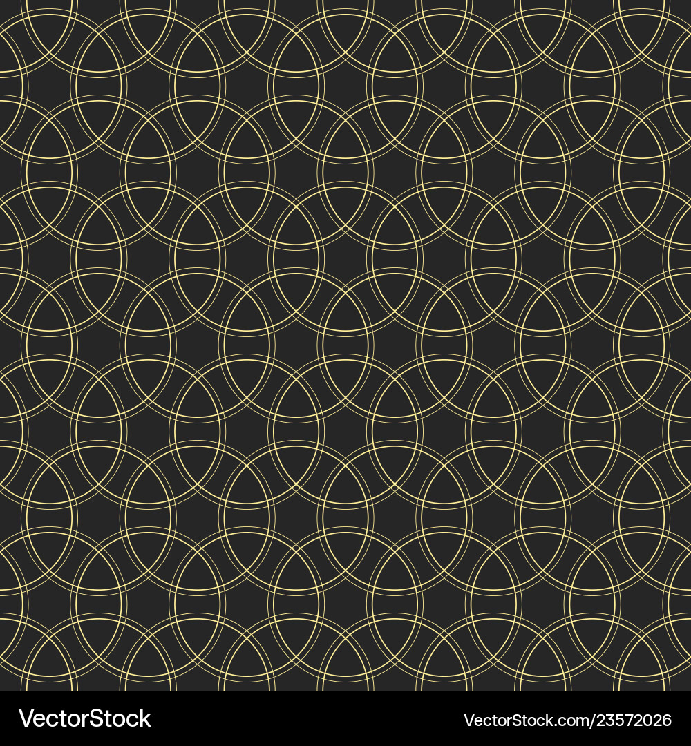 Intersecting Circles Pattern vector image