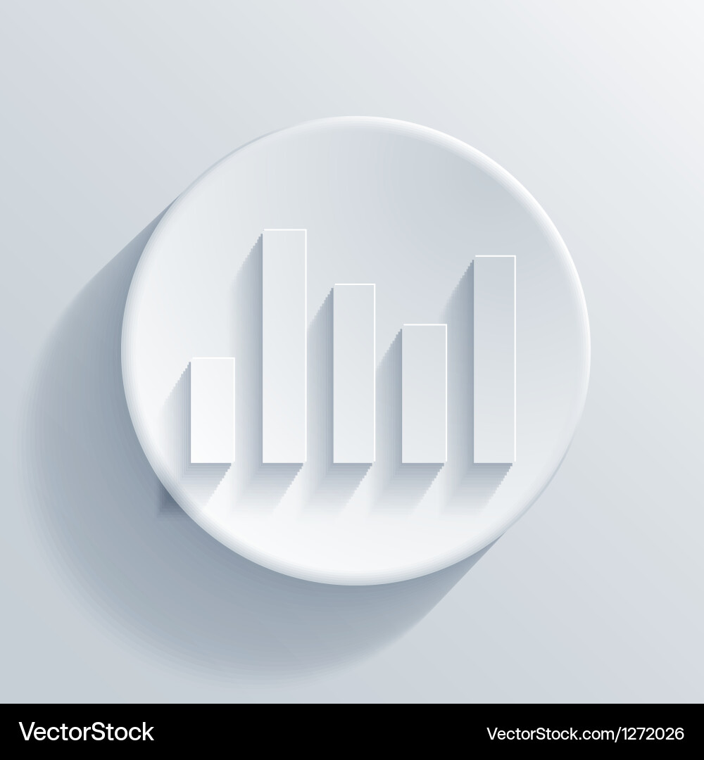 Light Circle Graph Icon Vector Image