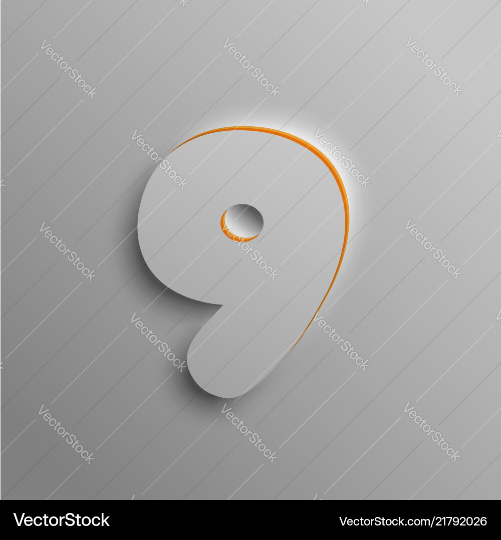 Realistic 3d font Realistic 3d font vector image