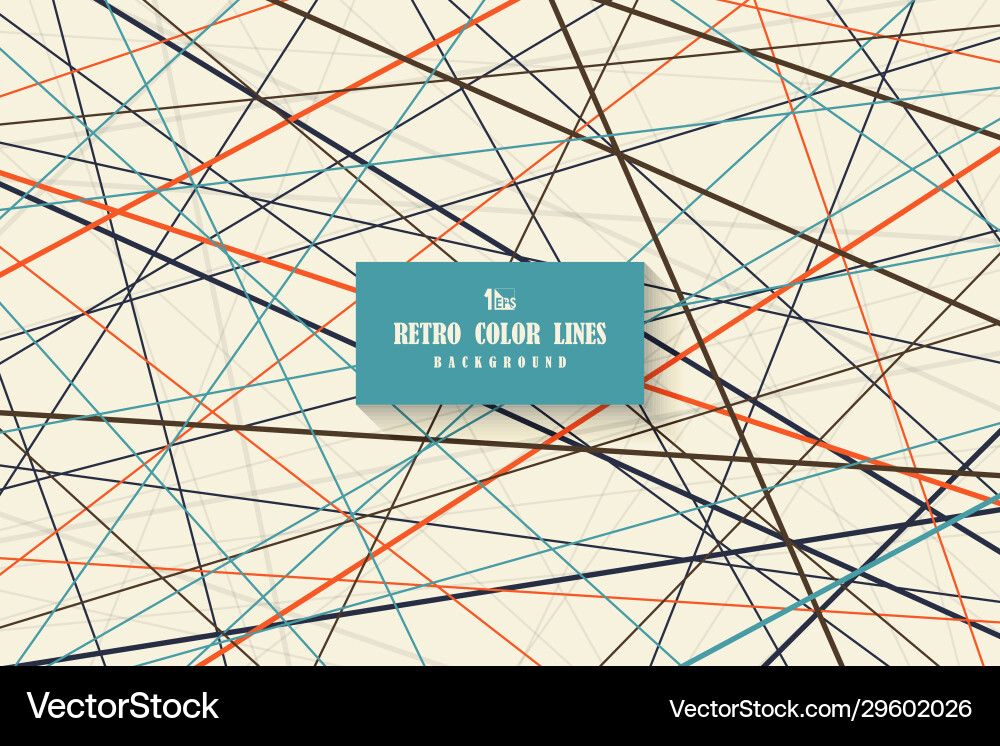 Retro Line Pattern Background vector image